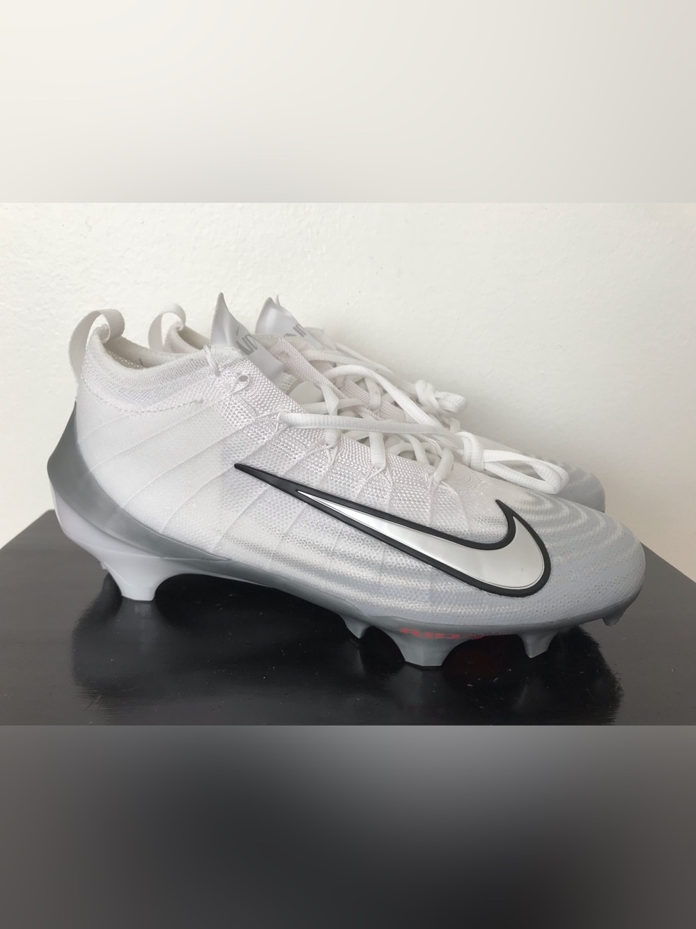 Size 8 Mens Nike Zoom Vapor Elite 1 Football Cleats White Gray FB3288-100